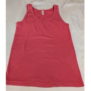 J.Crew Tank Top Womens XL Coral Pink Excellent Ribbed Cotton Scoop Neck Basic